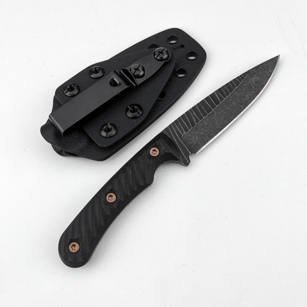 Edc Concealed Carry Knife - Full Tang Bushcraft Knife D2 Blade