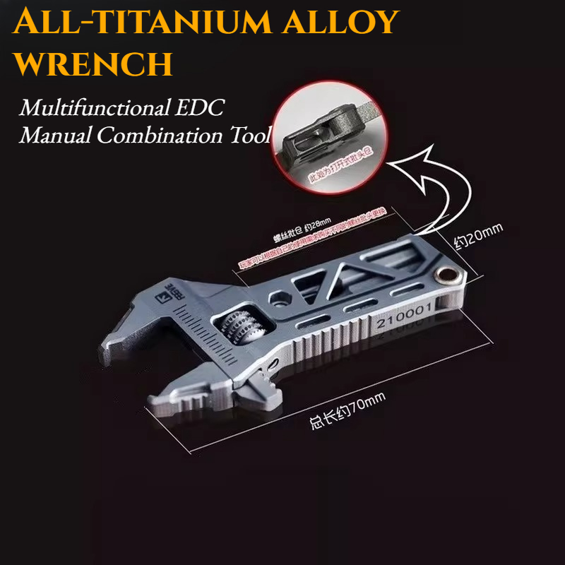 Edc Carry All - TC4 All-titanium Alloy Wrench and Pliers