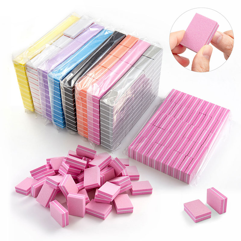 Nail File Titanium - 10/50pcs Mini Nails Art Buffer Sponge