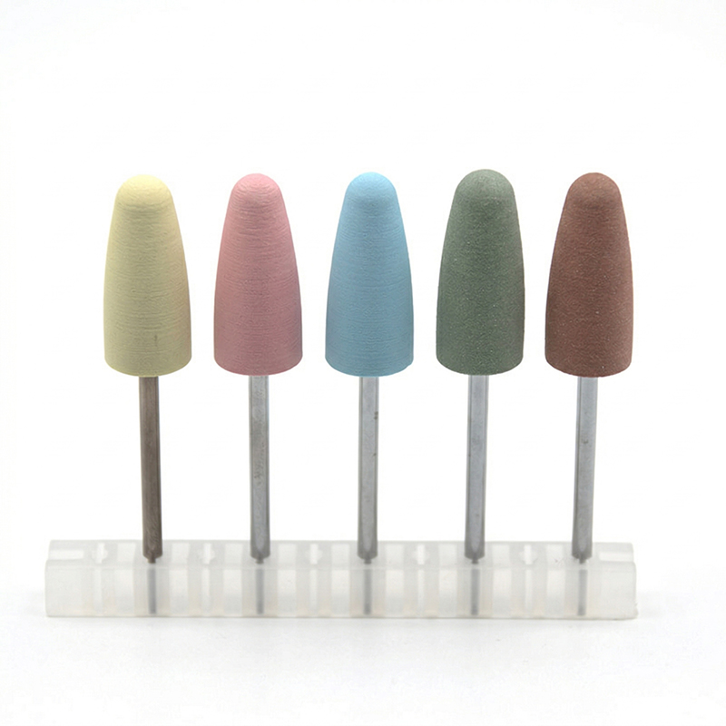 Nail File Titanium - 5Pcs/Set Silicone Nail Drill Bits Milling