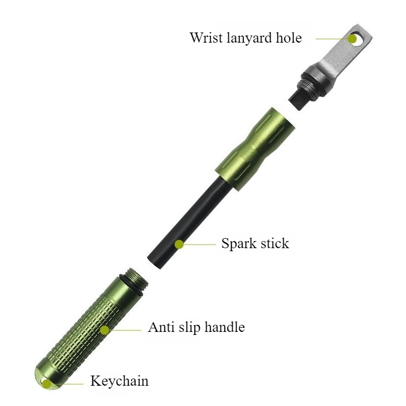 Ferro Rod Striker - Portable Waterproof Flint Emergency Fire Starter