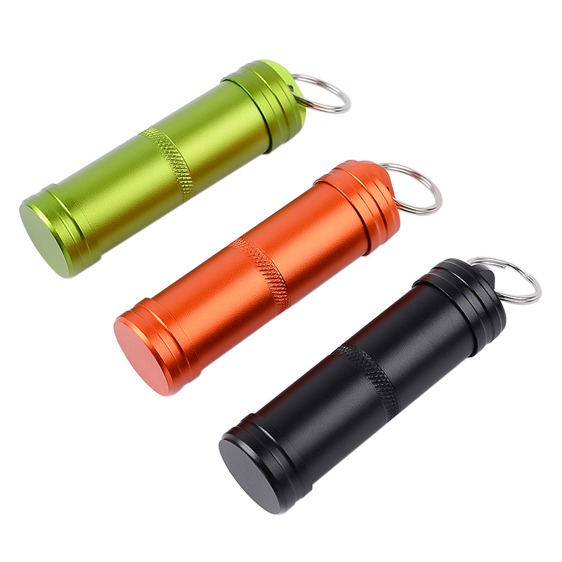 Pill Fob Capsule - Waterproof Airtight Watertight Storage Container Dry