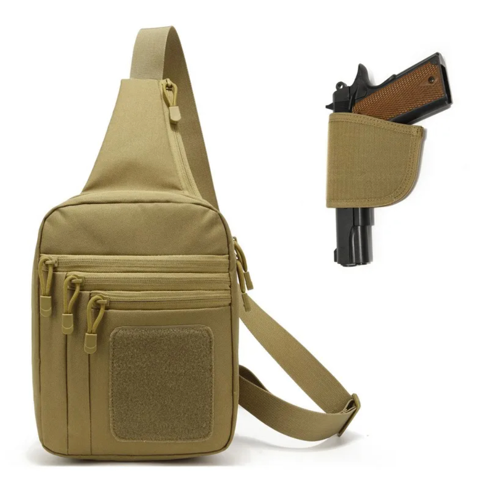 Edc Concealed Carry Backpack - New Tactical Chest Bag Pistol Holster