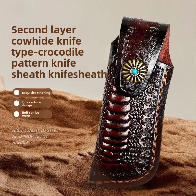 Edc Everyday Carry Knives - Pocket knife leather cover, leather storage