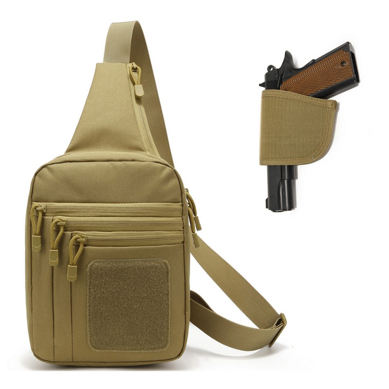 Edc Concealed Carry Backpack - New Tactical Chest Bag Pistol Holster