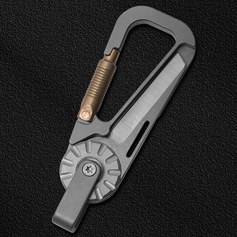 Edc Car Carry - Titanium Alloy Car Keychain for Men