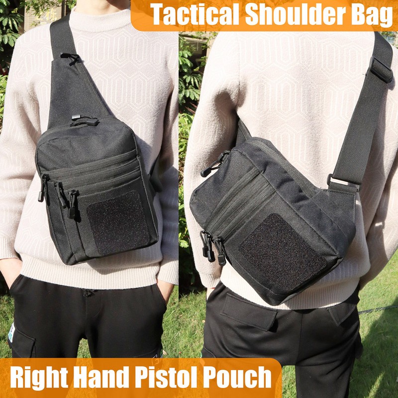 Edc Concealed Carry Backpack - New Tactical Chest Bag Pistol Holster