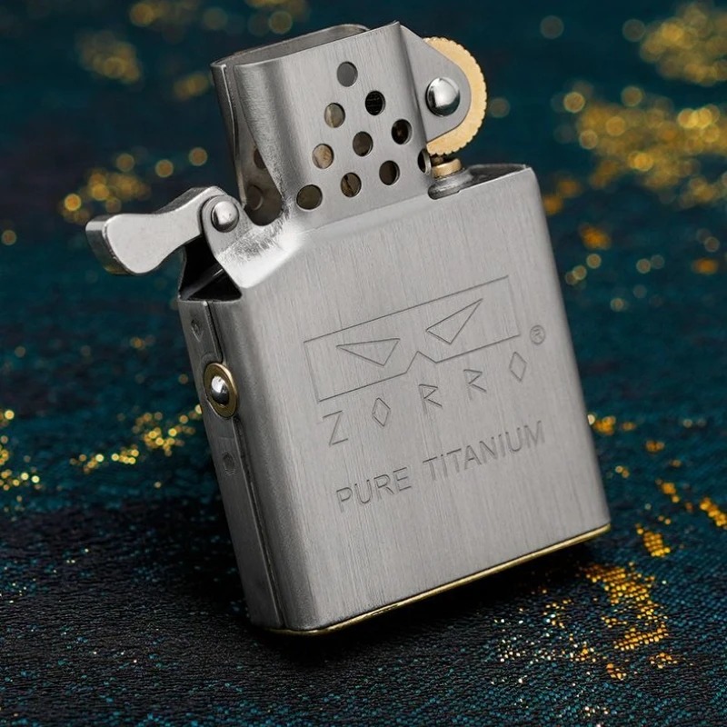 Lighter Insert Zippo - ZORRO Second-generation Pure Titanium Lighter Movement,