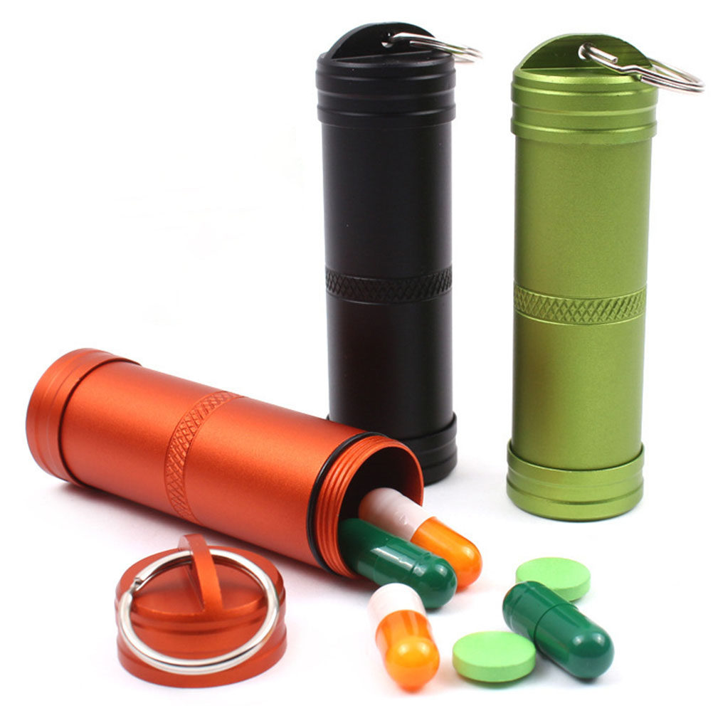 1Pcs Waterproof Pill Holder Al - Pill Fob Capsule 评论和价格