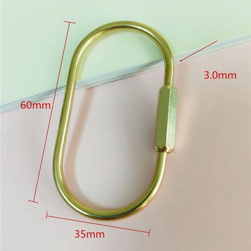 Solid Brass Screw Keychain D-S - Edc Car Carry 评论和价格