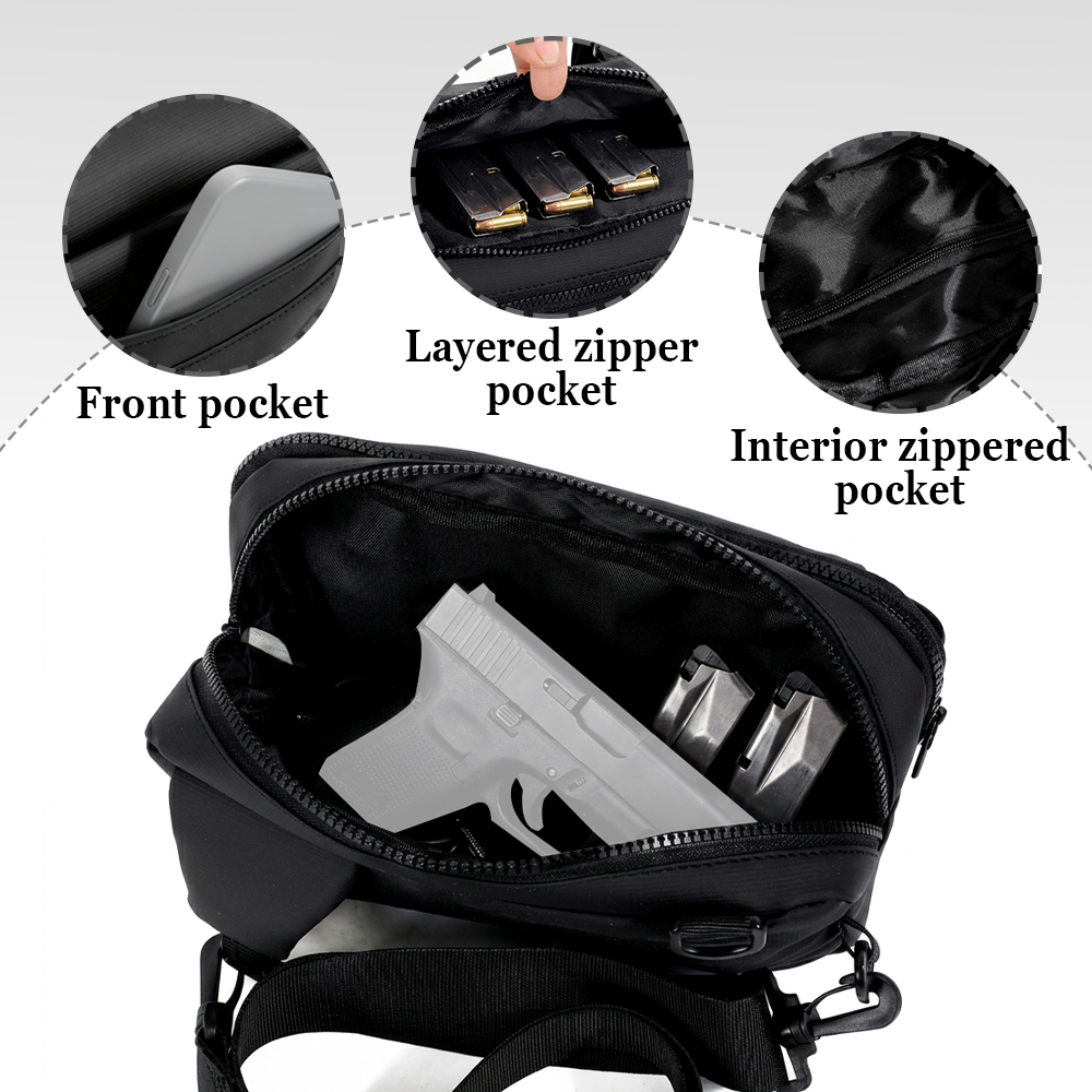 Tactical Pistol Gun Bag Concea - Edc Concealed Carry Backpack 评论和价格
