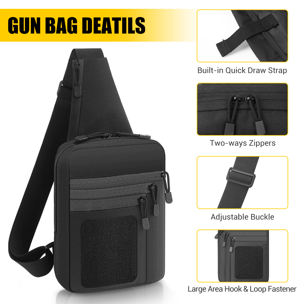 Tactical Pistol Gun Bag Concea - Edc Carry Handgun 评论和价格