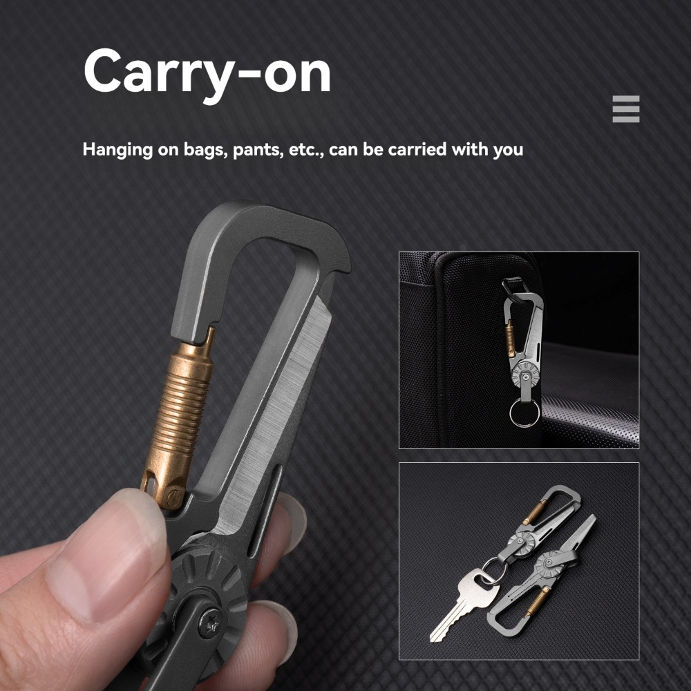 New Mini Titanium Alloy Keycha - Edc Car Carry 评论和价格