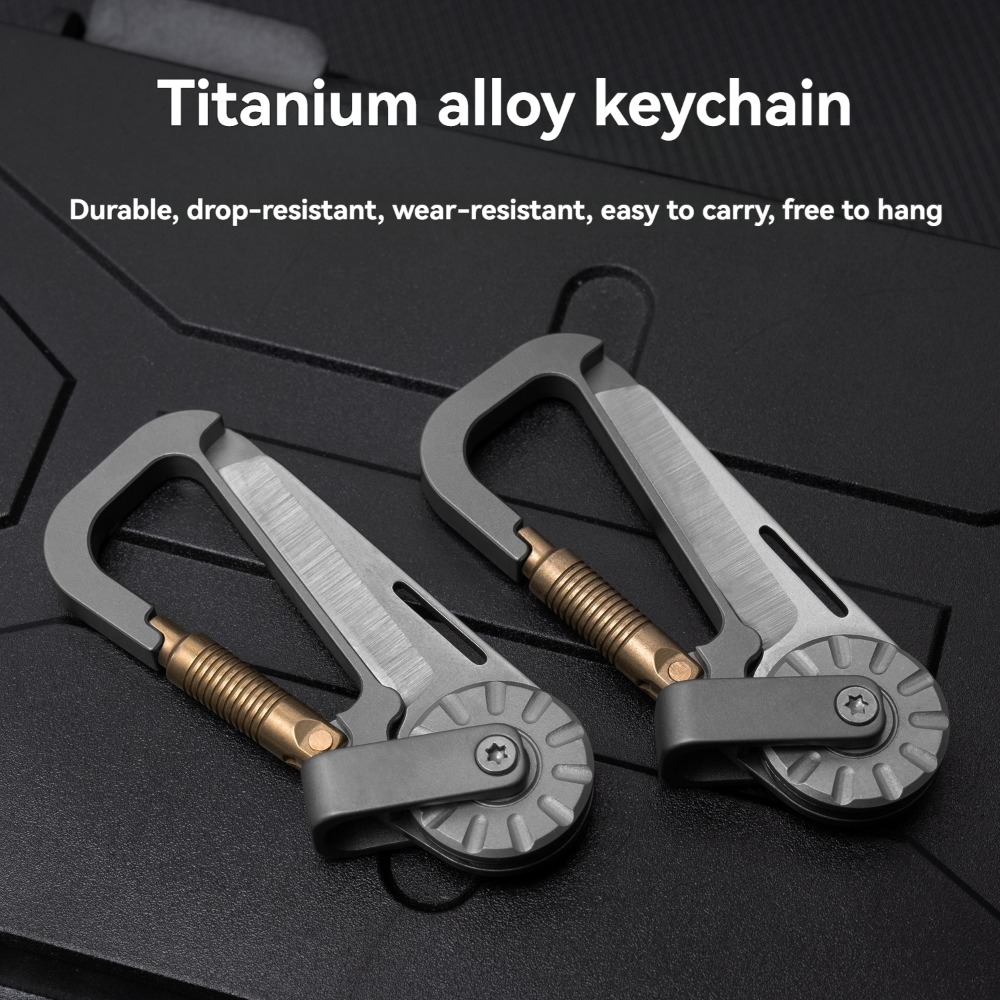 New Mini Titanium Alloy Keycha - Edc Car Carry 评论和价格