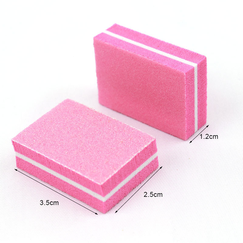 10/50pcs Mini Nails Art Buffer - Nail File Titanium 评论和价格
