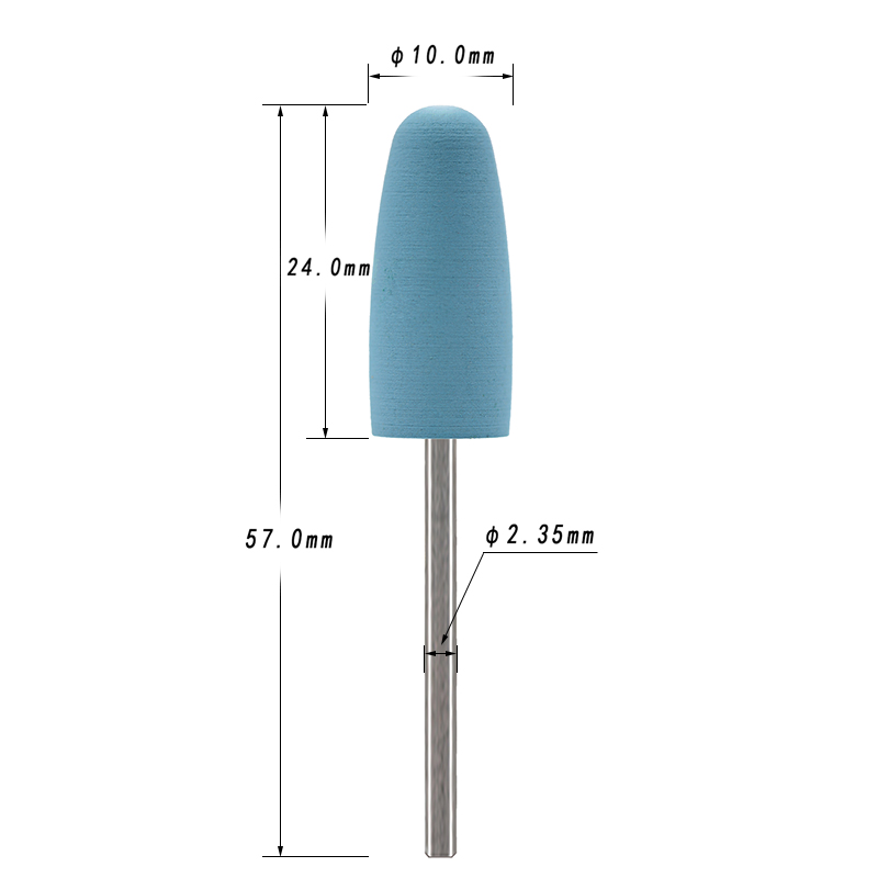 5Pcs/Set Silicone Nail Drill B - Nail File Titanium 评论和价格