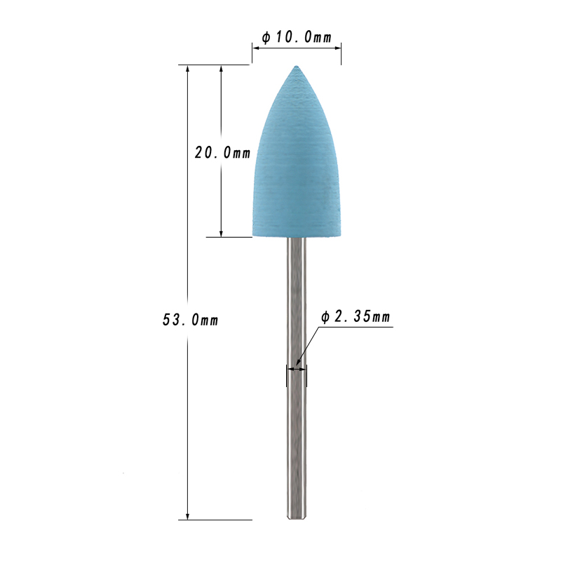 5Pcs/Set Silicone Nail Drill B - Nail File Titanium 评论和价格