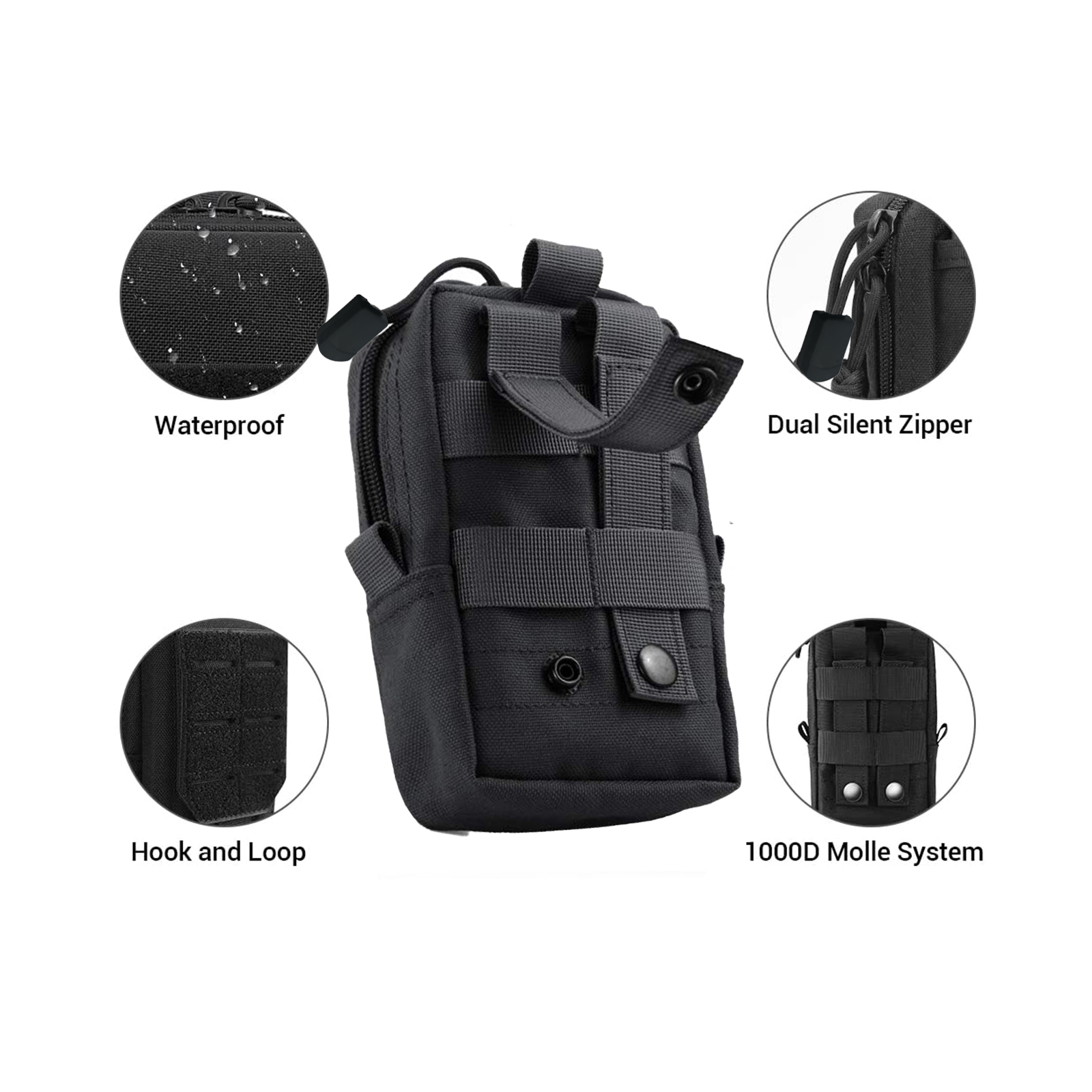 Tactical Molle Pouch Waist Bag - Edc Everyday Carry 评论和价格