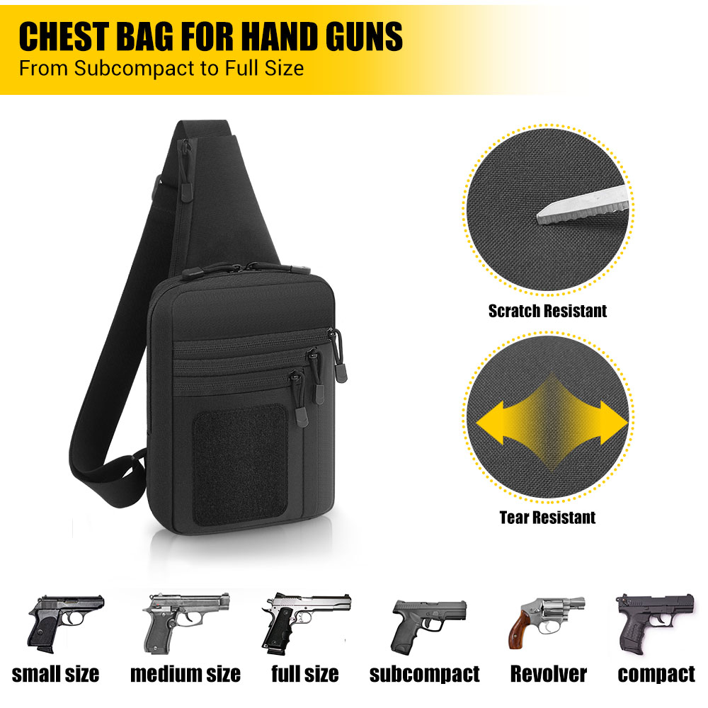 Tactical Pistol Gun Bag Concea - Edc Carry Handgun 评论和价格