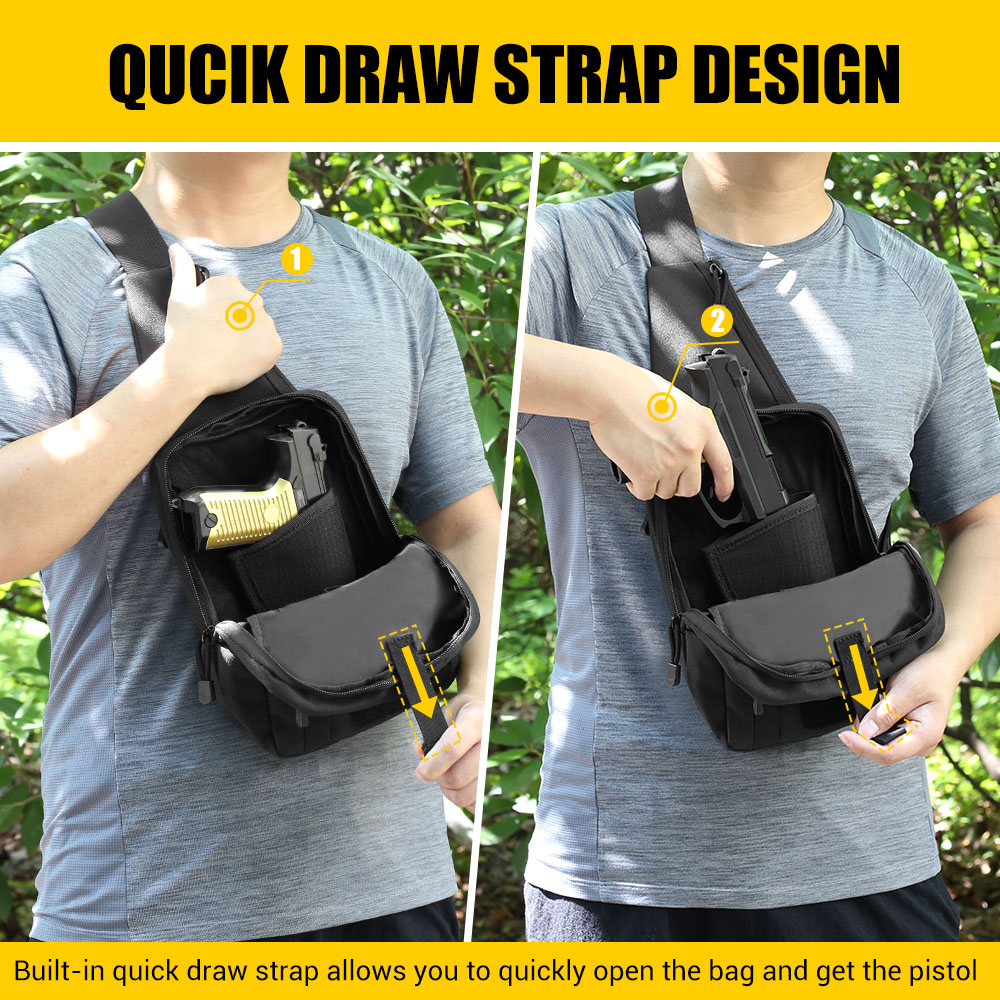 Tactical Pistol Gun Bag Concea - Edc Carry Handgun 评论和价格