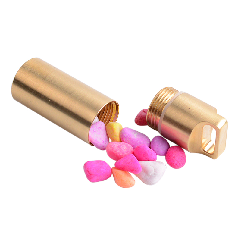 Brass Airtight Watertight Stor - Pill Fob Capsule 评论和价格