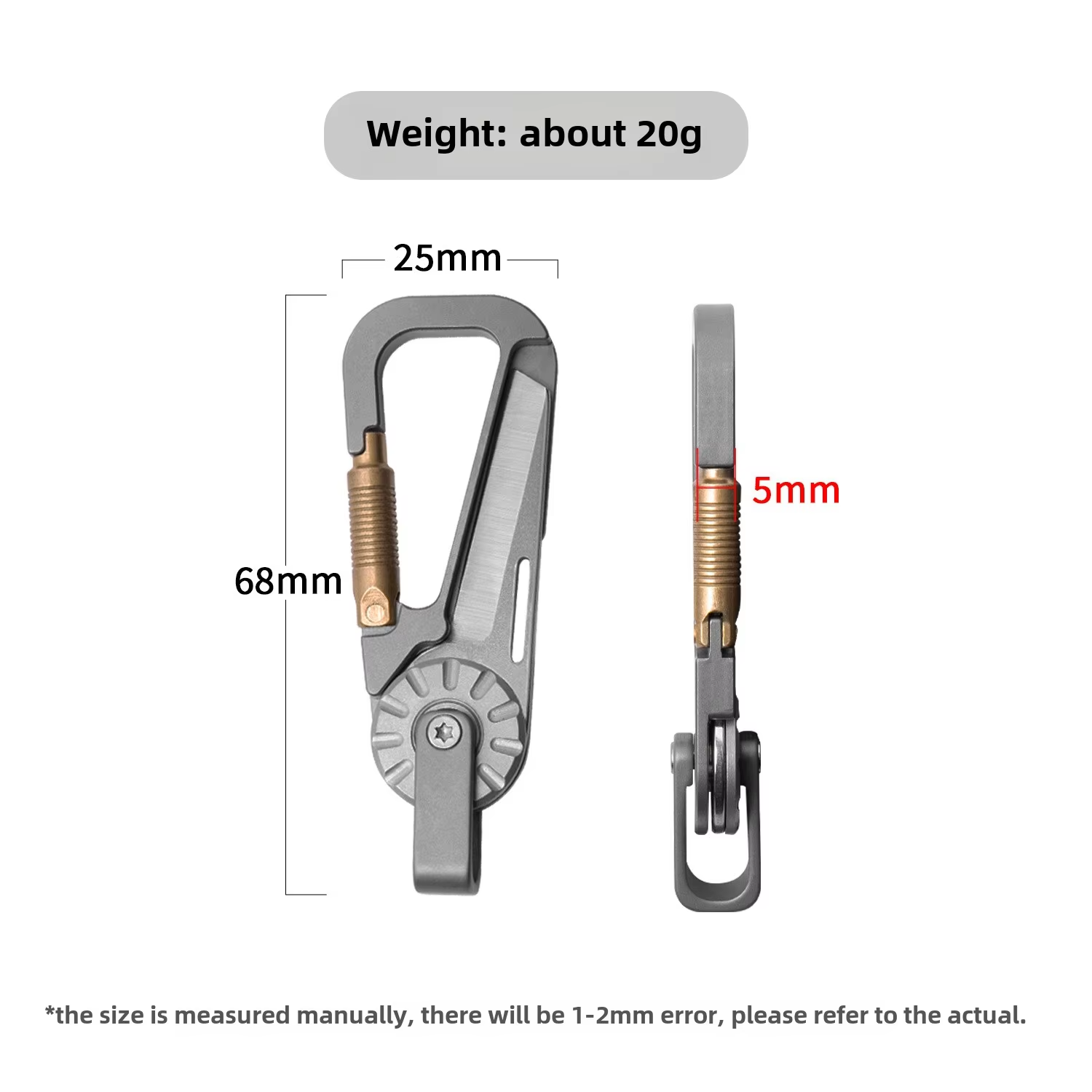 New Mini Titanium Alloy Keycha - Edc Car Carry 评论和价格