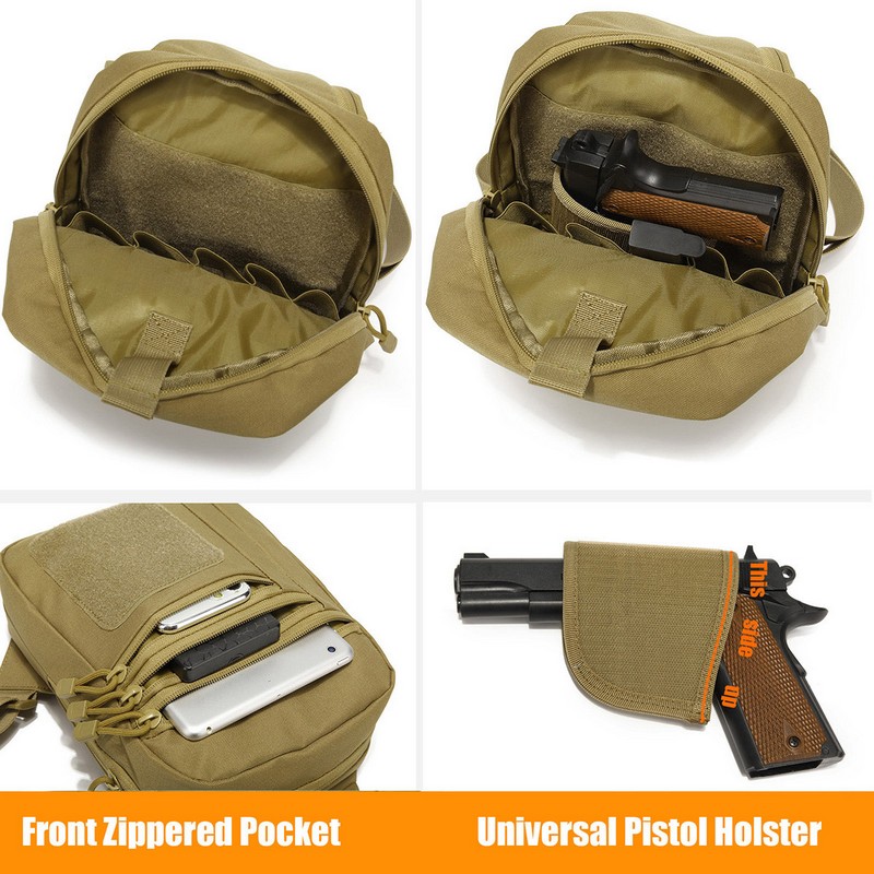 New Tactical Chest Bag Pistol  - Edc Concealed Carry Backpack 评论和价格