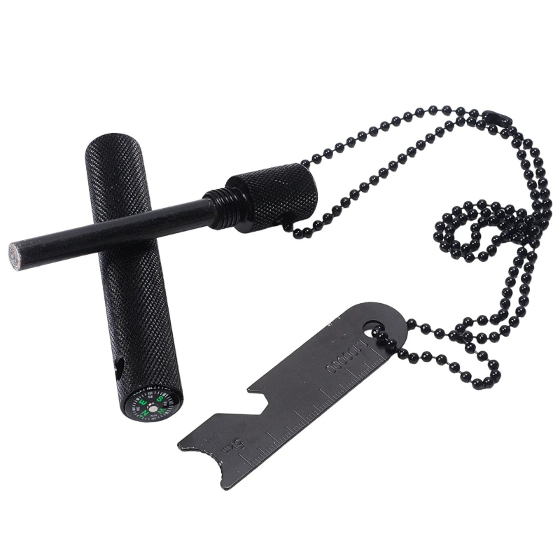 Magnesium Rod with Compass - W - Ferro Rod Striker 评论和价格