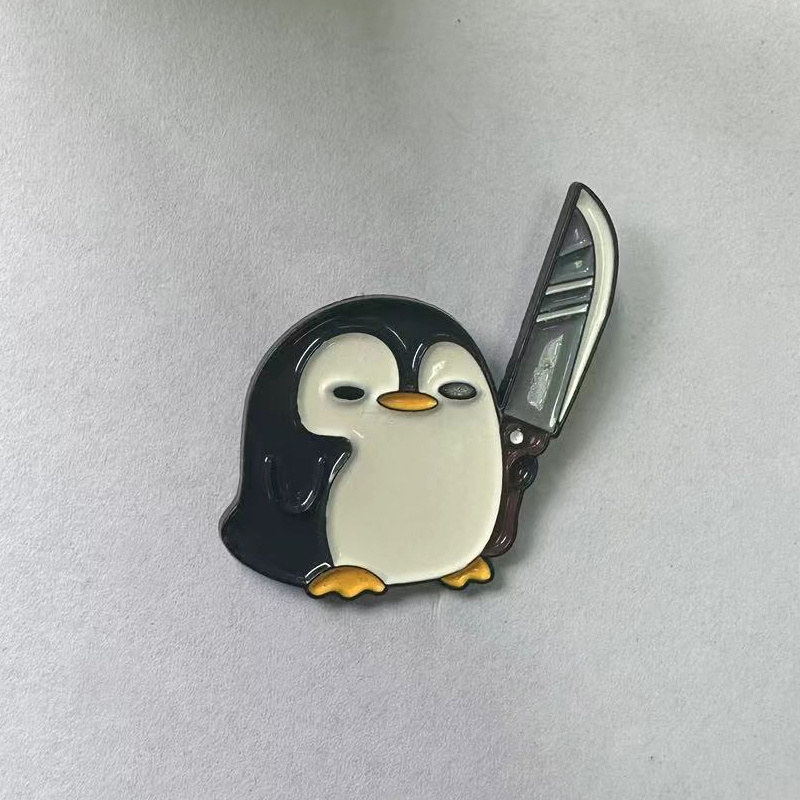 Funny Penguin Holding Big Knif - Edc Everyday Carry Knives 评论和价格