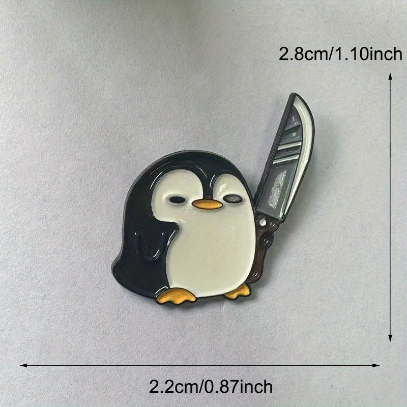 Funny Penguin Holding Big Knif - Edc Everyday Carry Knives 评论和价格