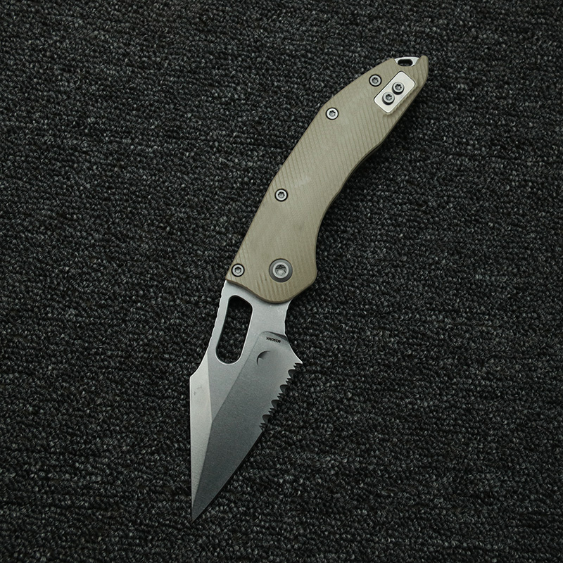 LEMIFSHE  Manual Stitch Textur - Edc Carry Pocket Knife 评论和价格