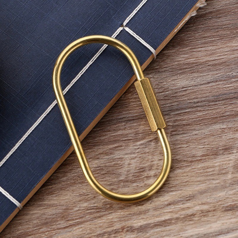Pure Copper D-Ring Screw Key R - Edc Car Carry 评论和价格