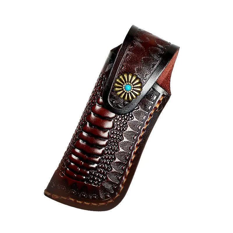 Pocket knife leather cover, le - Edc Everyday Carry Knives 评论和价格