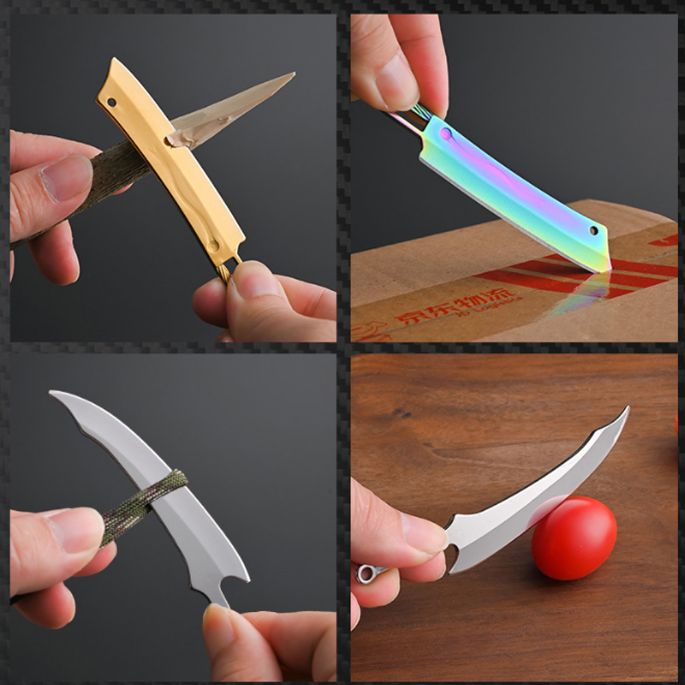 Titanium Mini Knife - Portable - Edc Carry Pocket Knife 评论和价格