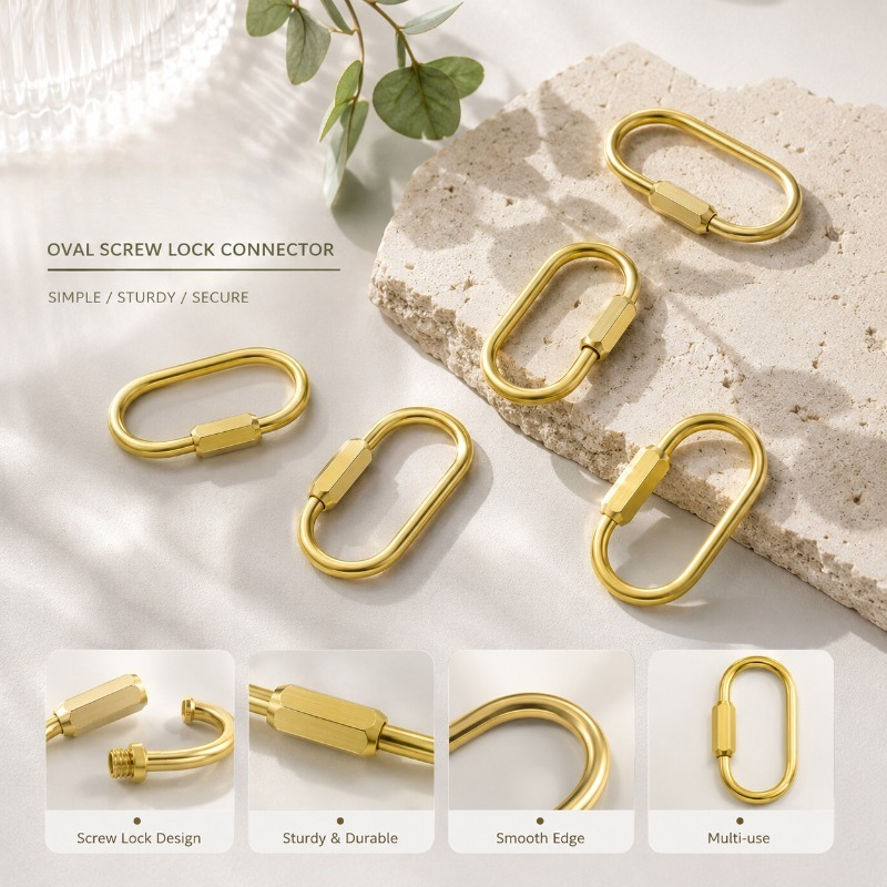 Solid Brass Screw Type D-Ring  - Edc Car Carry 评论和价格