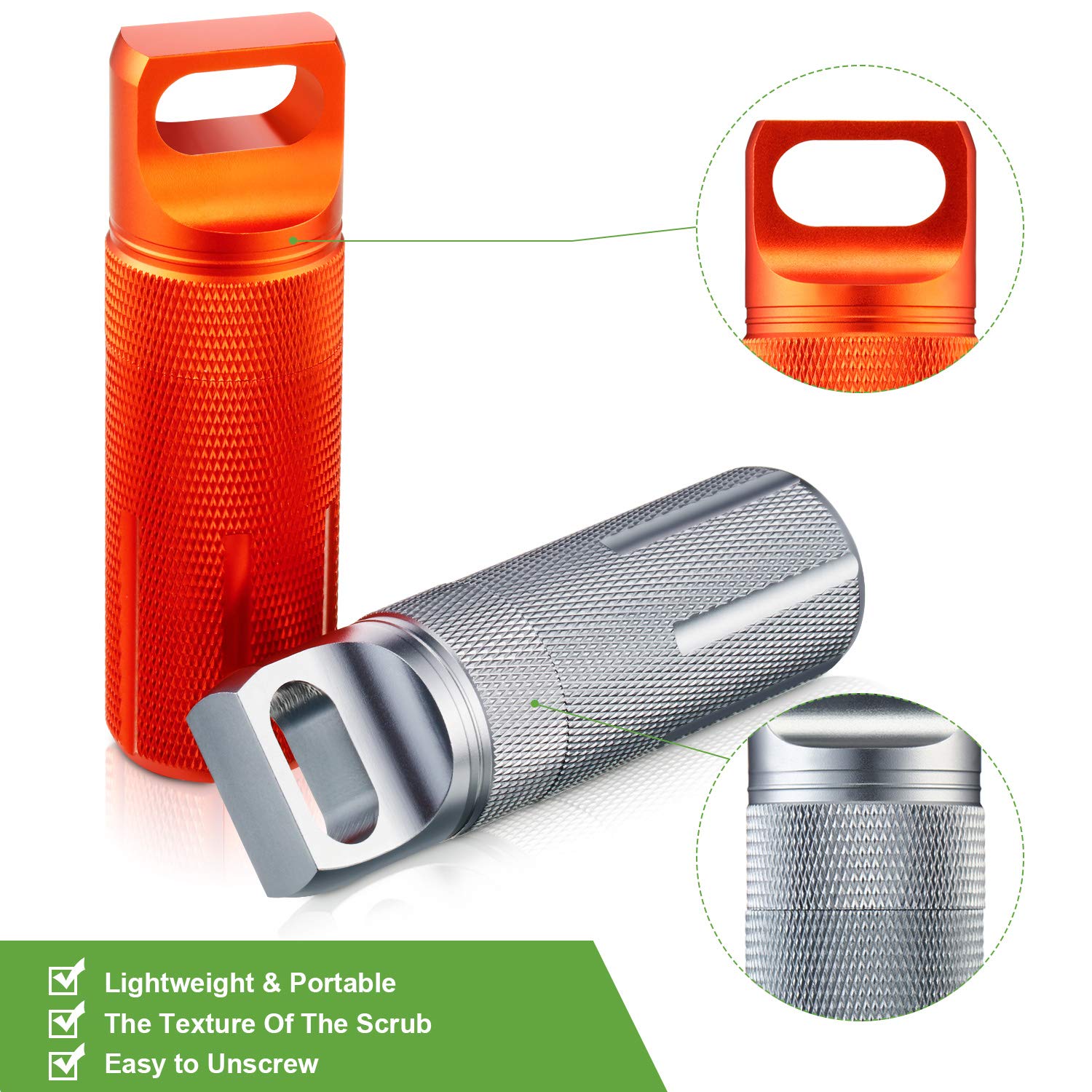 1Pack Aluminum Outdoor Dry Con - Pill Fob Capsule 评论和价格