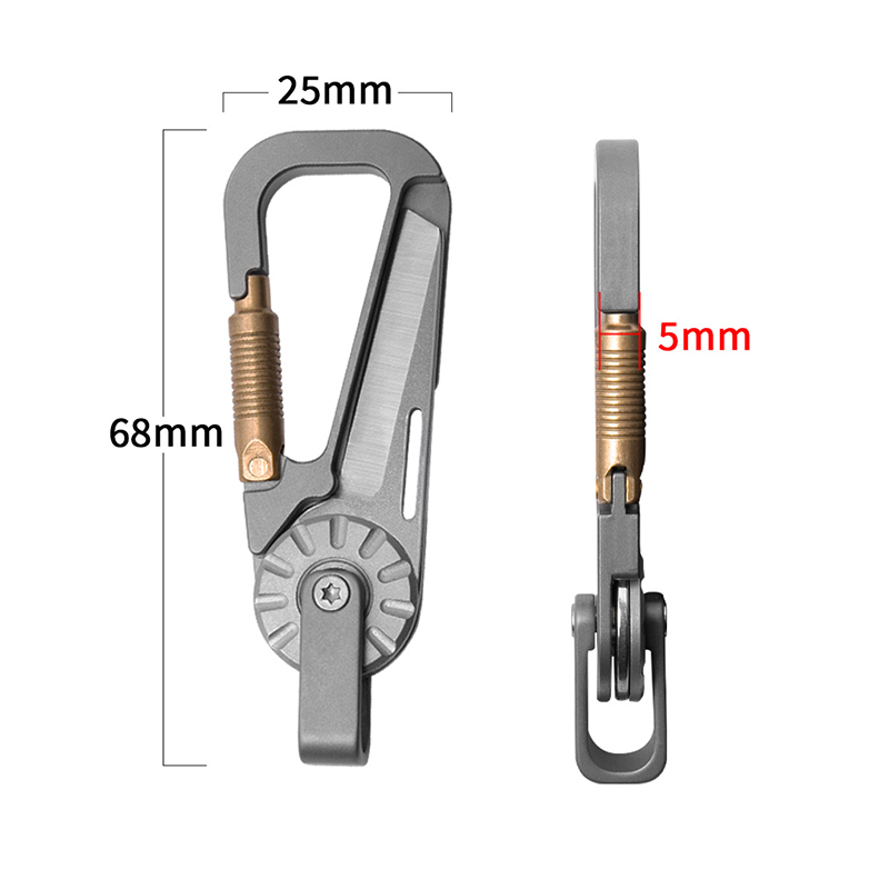 Titanium Alloy Car Keychain fo - Edc Car Carry 评论和价格