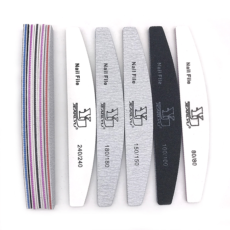5Pcs Nail File Set Mix Color P - Nail File Titanium 评论和价格