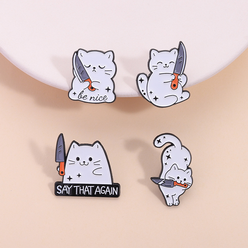 Cute Cartoon White Cat Small K - Edc Everyday Carry Knives 评论和价格