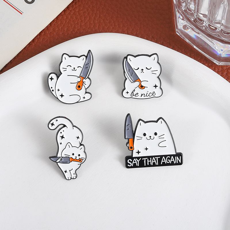 Cute Cartoon White Cat Small K - Edc Everyday Carry Knives 评论和价格