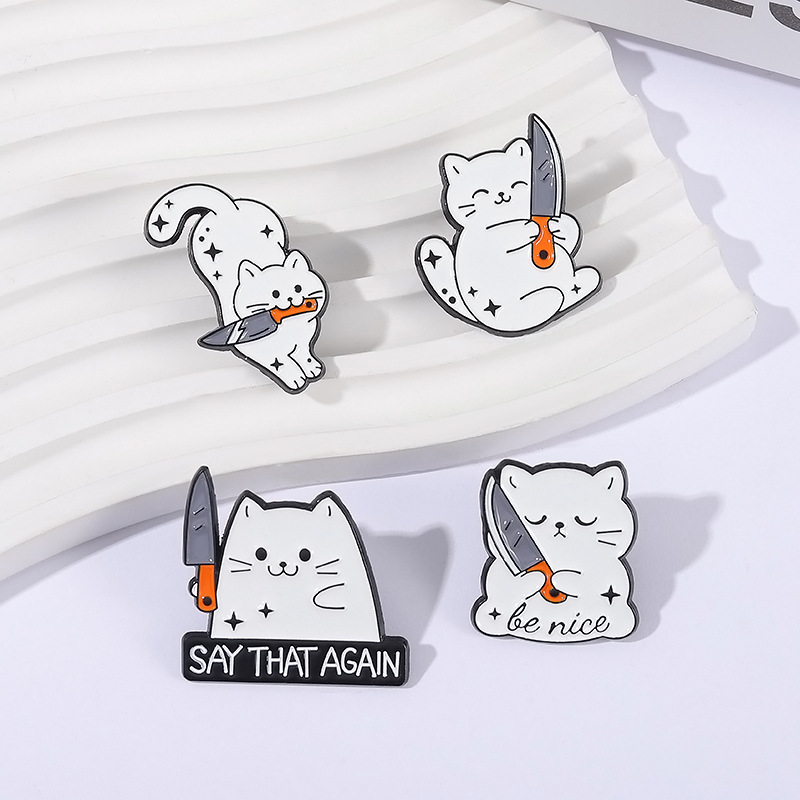 Cute Cartoon White Cat Small K - Edc Everyday Carry Knives 评论和价格