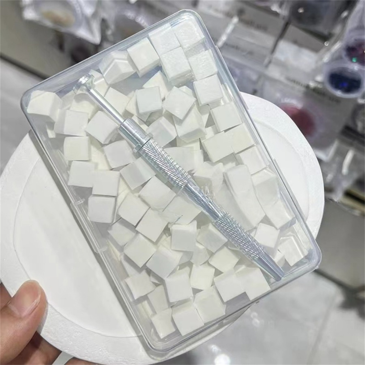 1set 100pcs Nail Care Gradual  - Nail File Titanium 评论和价格