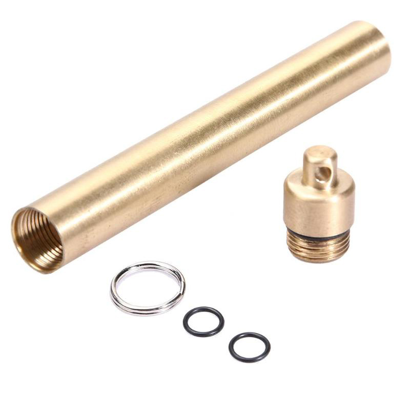 Brass Airtight Watertight Stor - Pill Fob Capsule 评论和价格