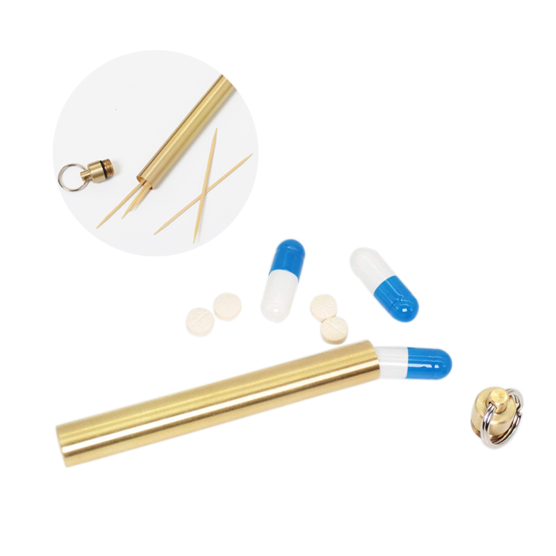 Brass Airtight Watertight Stor - Pill Fob Capsule 评论和价格